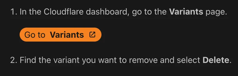 DashButton component example